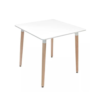 Mesa de Comedor Eames Nórdica Cuadrada Blanca