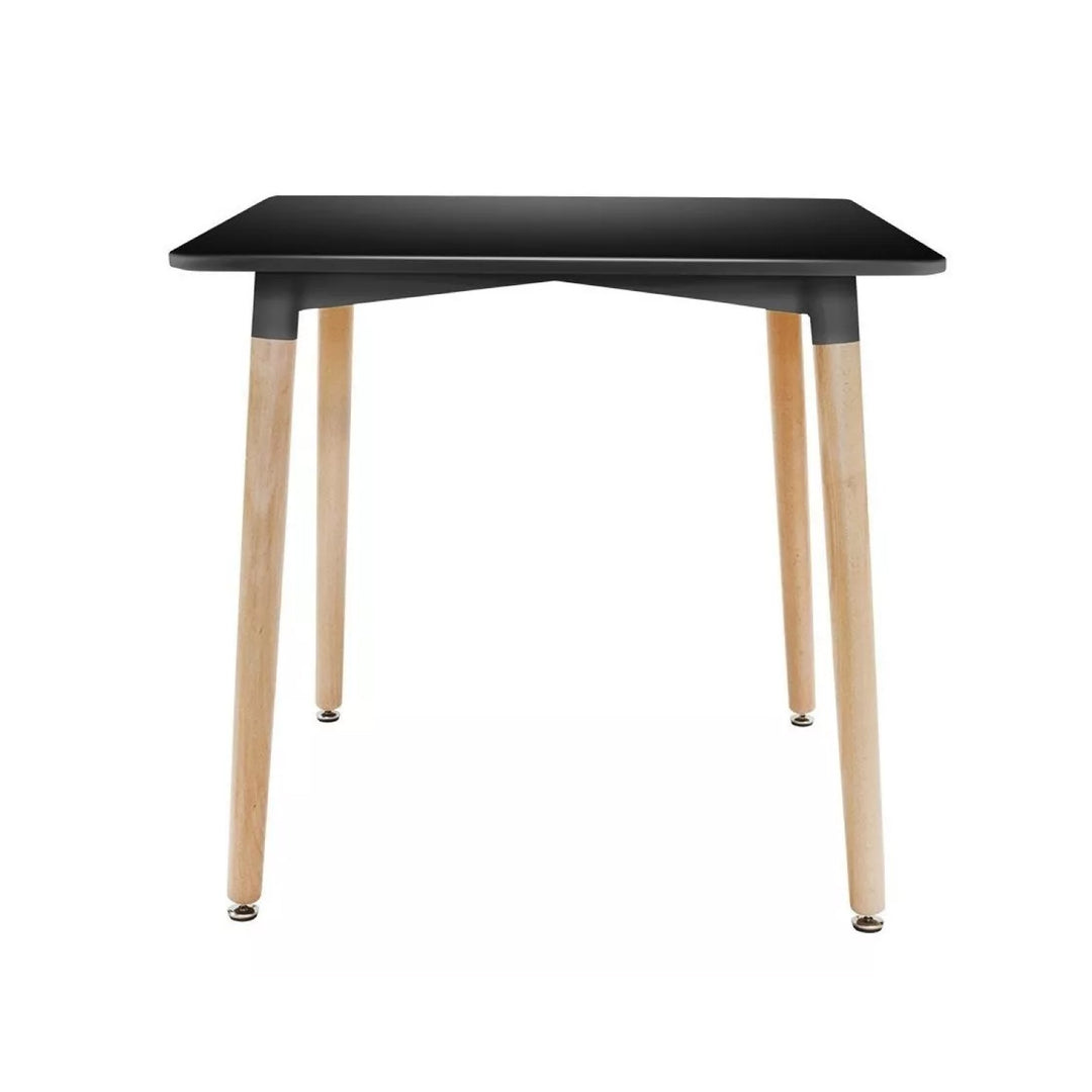 Mesa de Comedor Eames Nórdica Cuadrada Negro