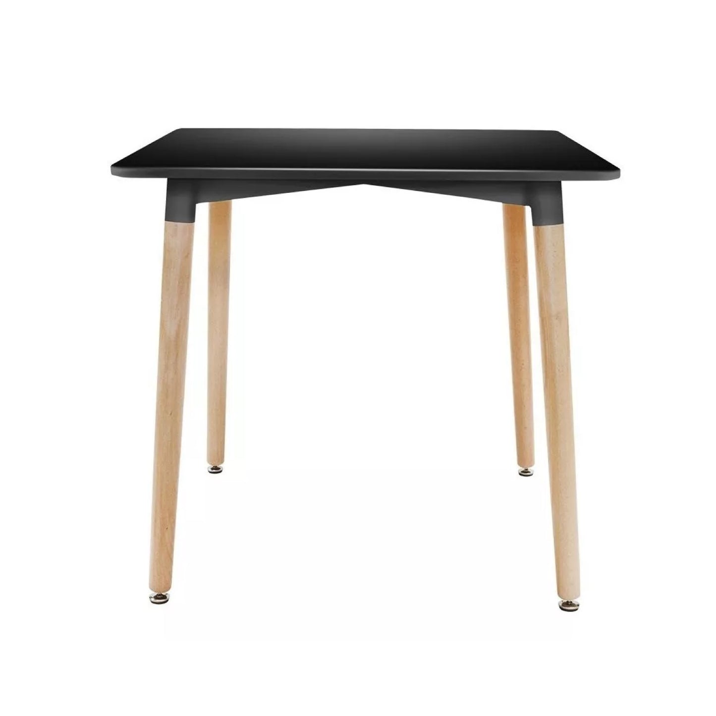Mesa de Comedor Eames Nórdica Cuadrada Negro