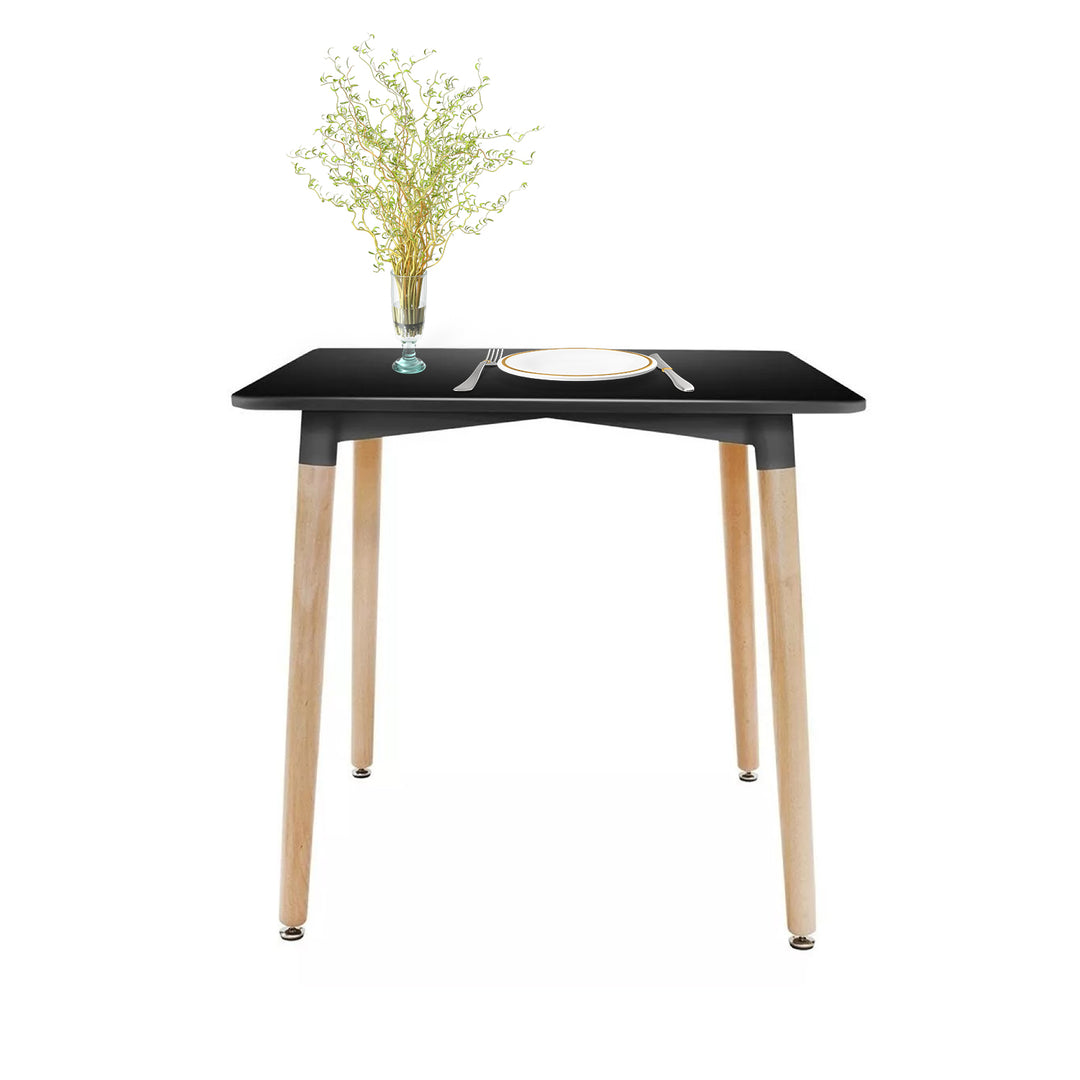 Mesa de Comedor Eames Nórdica Cuadrada Negro