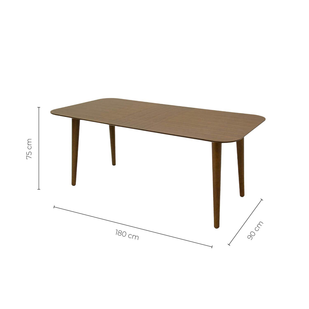 Mesa de Comedor Romo 6 Personas Café