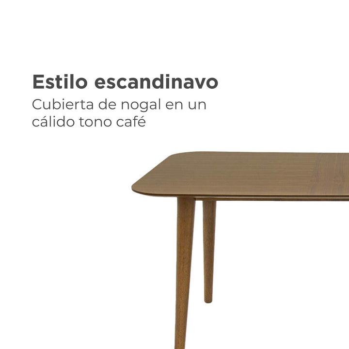 Mesa de Comedor Romo 6 Personas Café
