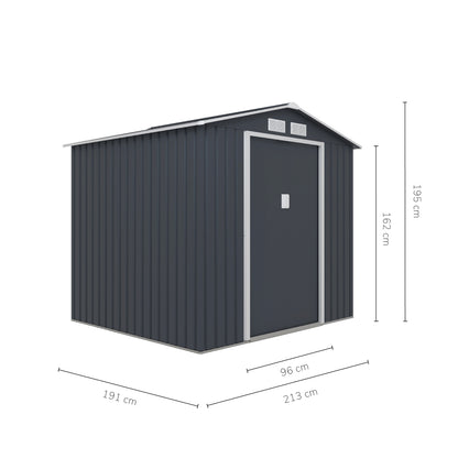 Cobertizo de Almacenamiento Para Exterior 213x191x195