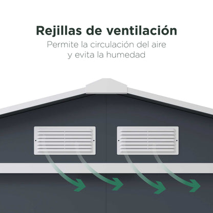 Cobertizo de Almacenamiento Para Exterior 213x191x195