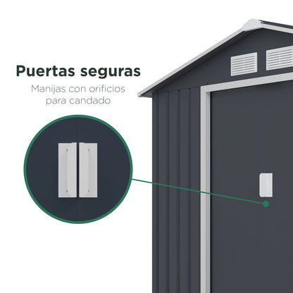 Cobertizo de Almacenamiento Para Exterior 213x191x195