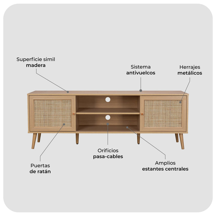 Mueble de Tv Bombai 160 cm
