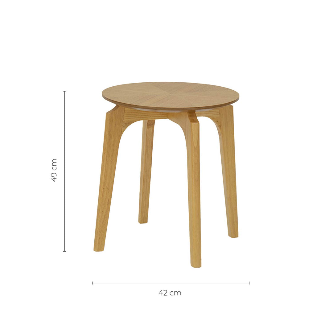 Mesa Auxiliar Bora Café Claro