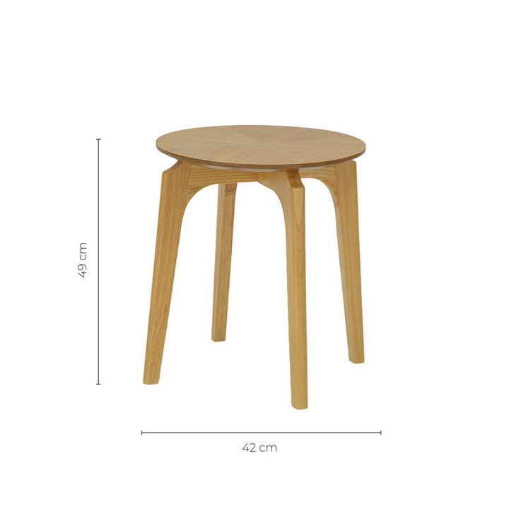 Mesa Auxiliar Bora Café Claro
