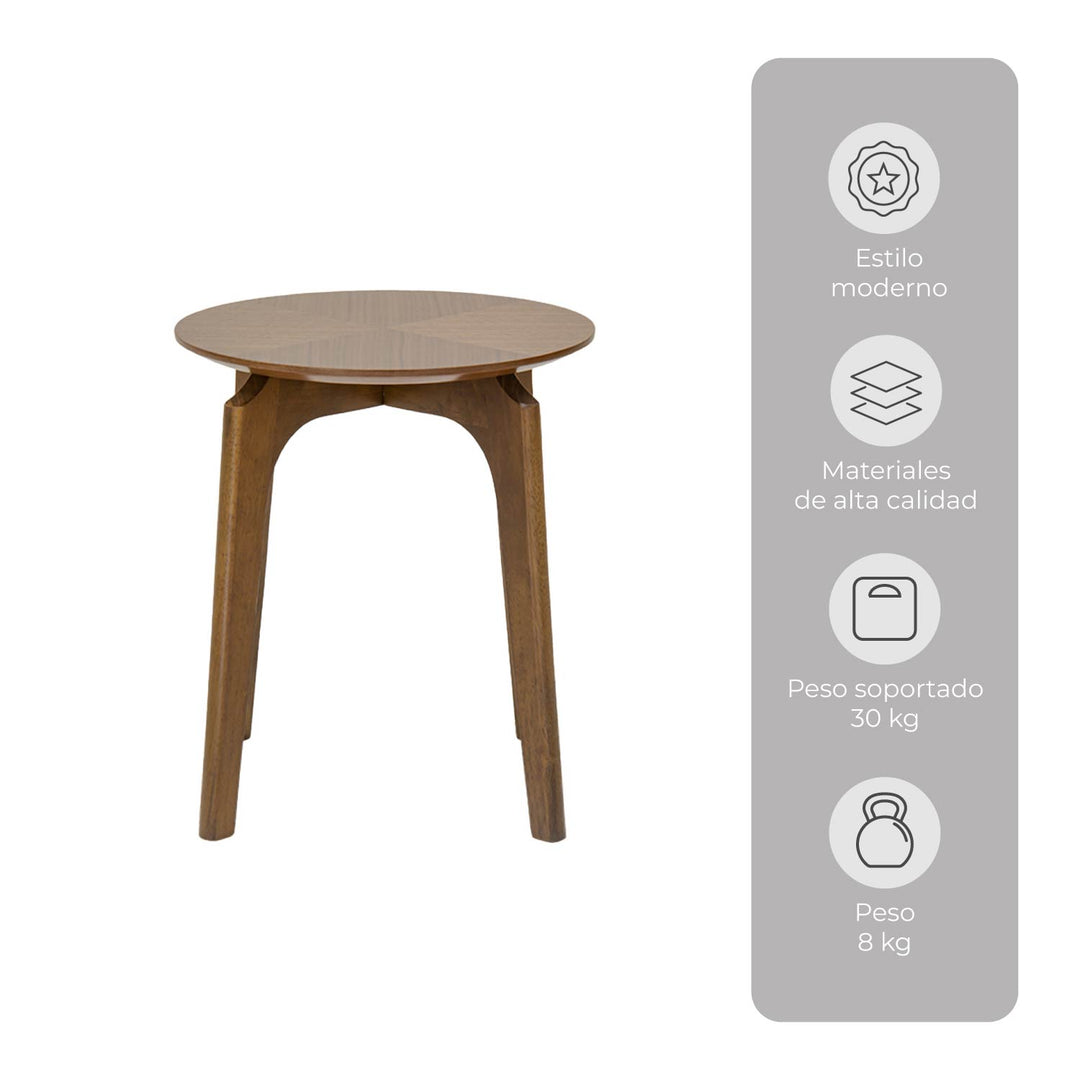 Mesa Auxiliar Bora Café Oscuro