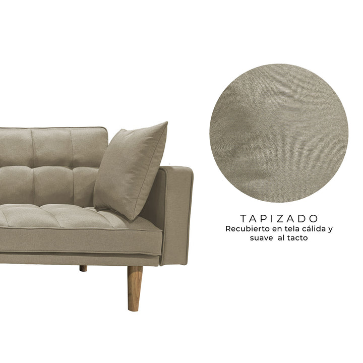 Sofá Cama 2 Plazas Fiano Beige