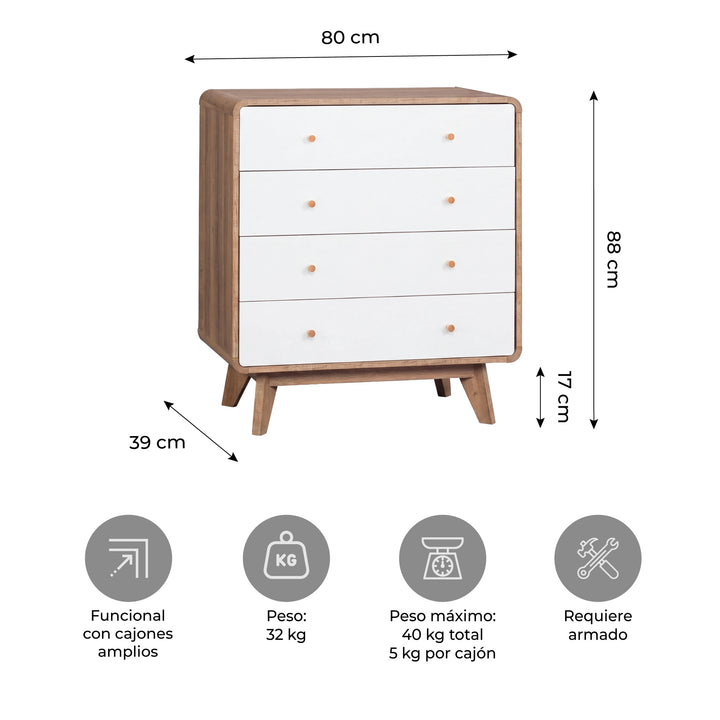Cómoda Cajonera Hella