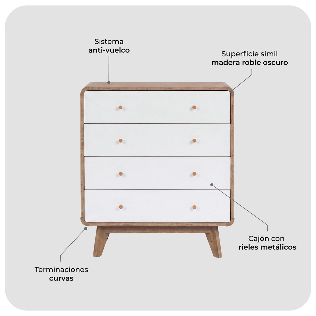Cómoda Cajonera Hella