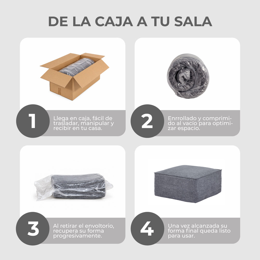 Módulo Otomano Sofá Comprimido Kora