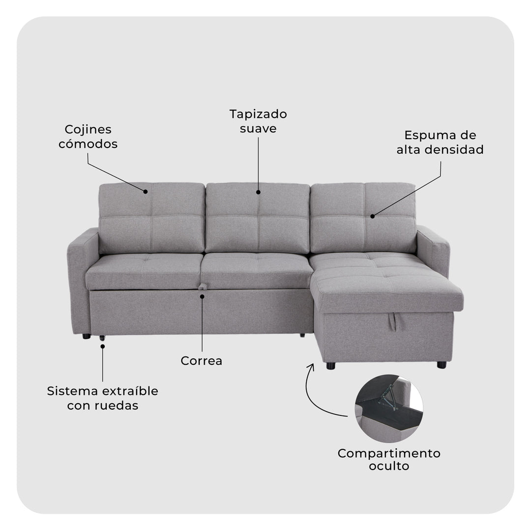 Sofá Cama 3 Plazas Lazio