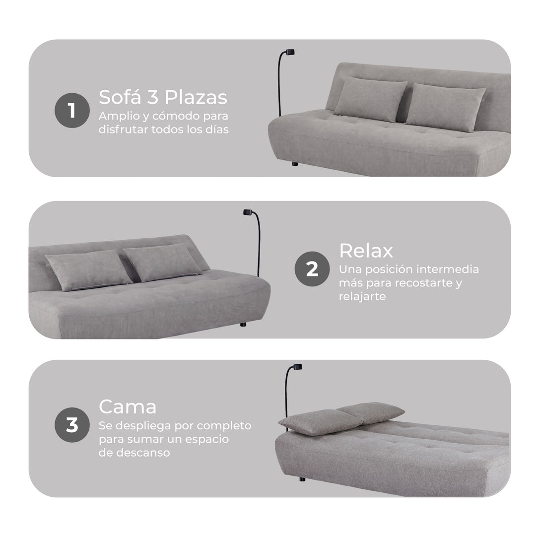 Sofá Cama 3 Plazas Milano