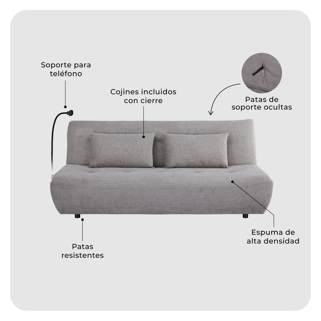 Sofá Cama 3 Plazas Milano