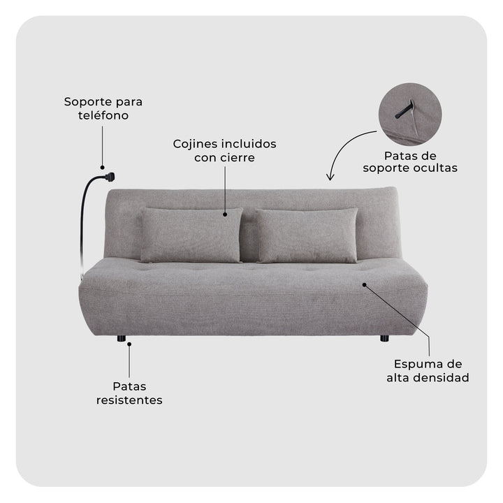 Sofá Cama 3 Plazas Milano
