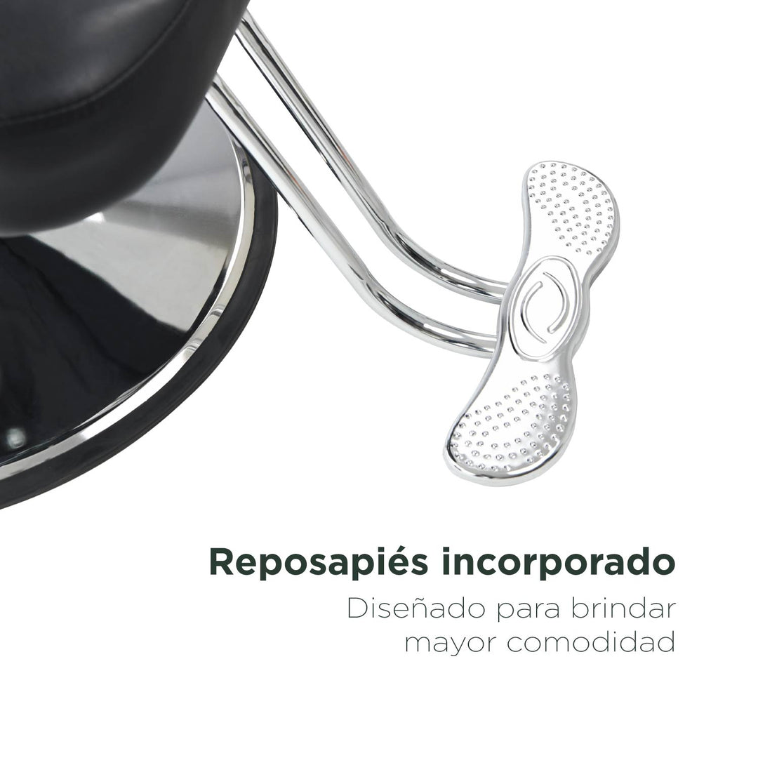 Silla Barbería Dutch Hidráulico Reclinable Negra