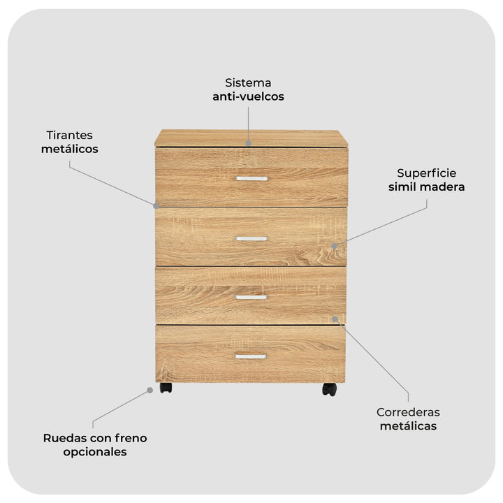 Cómoda Cajonera Kasuga