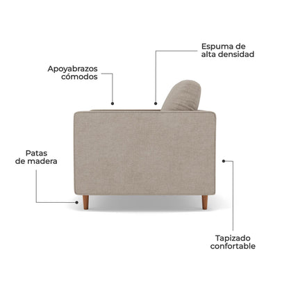 Sillón Individual Oviedo Tela Montreal