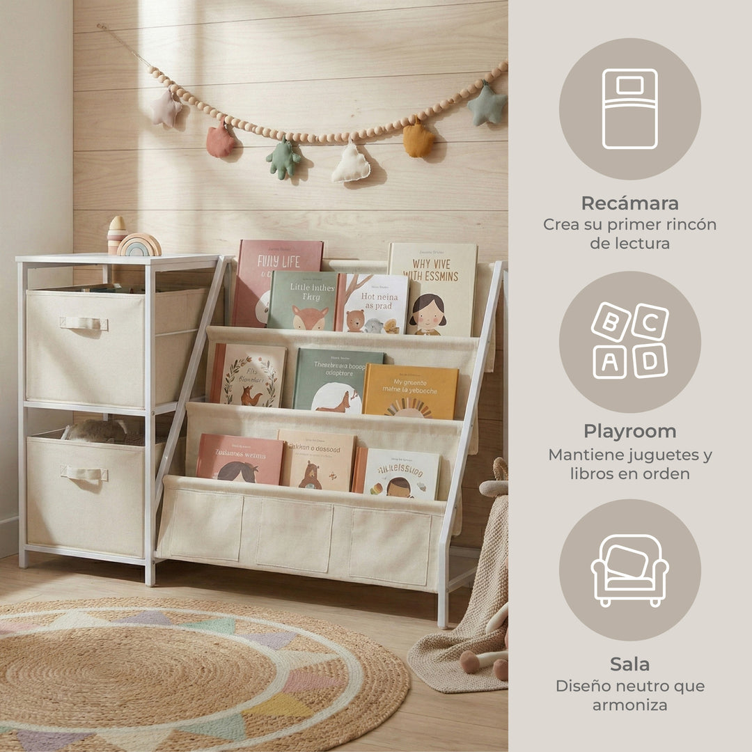 Librero Organizador Para Niños Runo