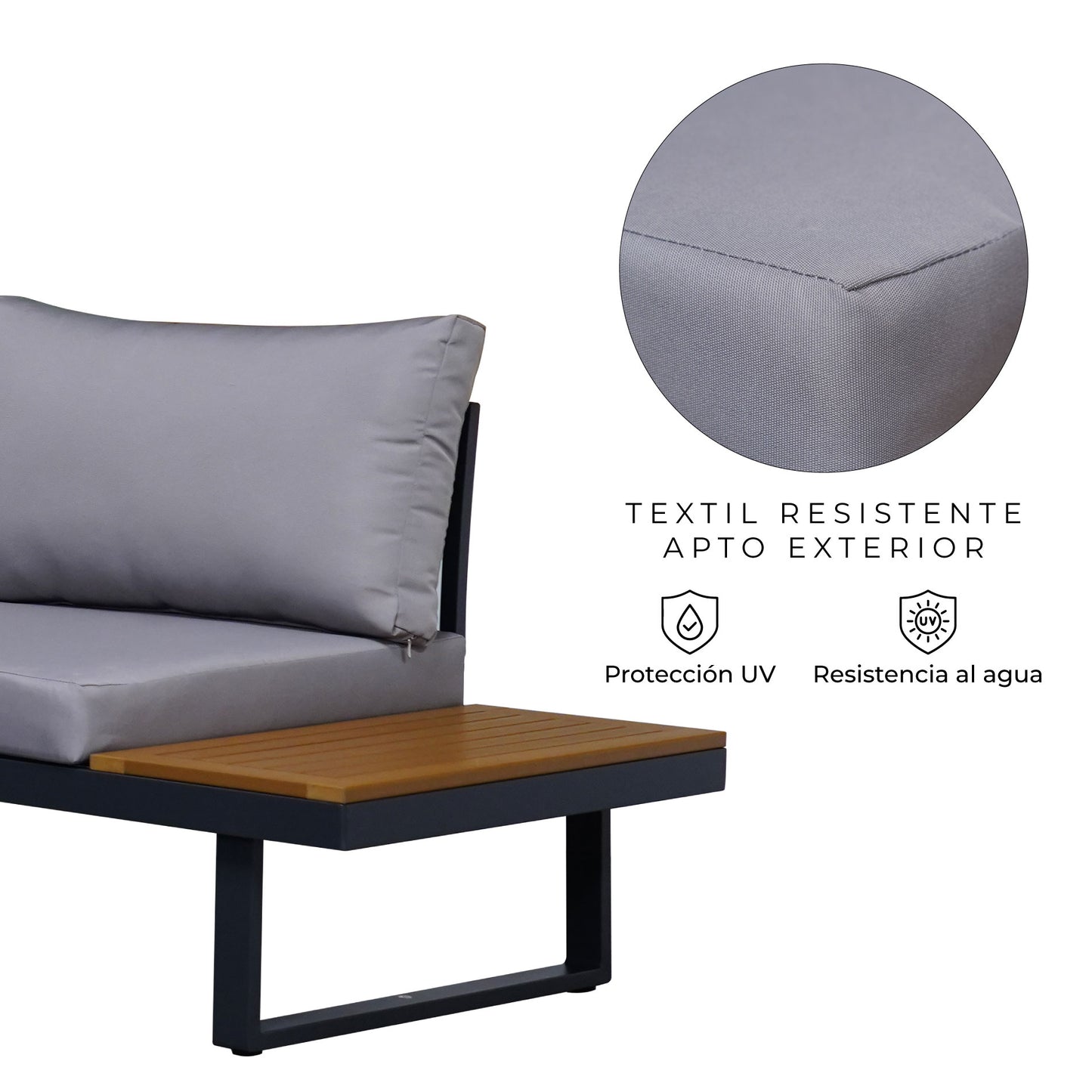 Set de Exterior Saigon Sofá + Mesa de Centro