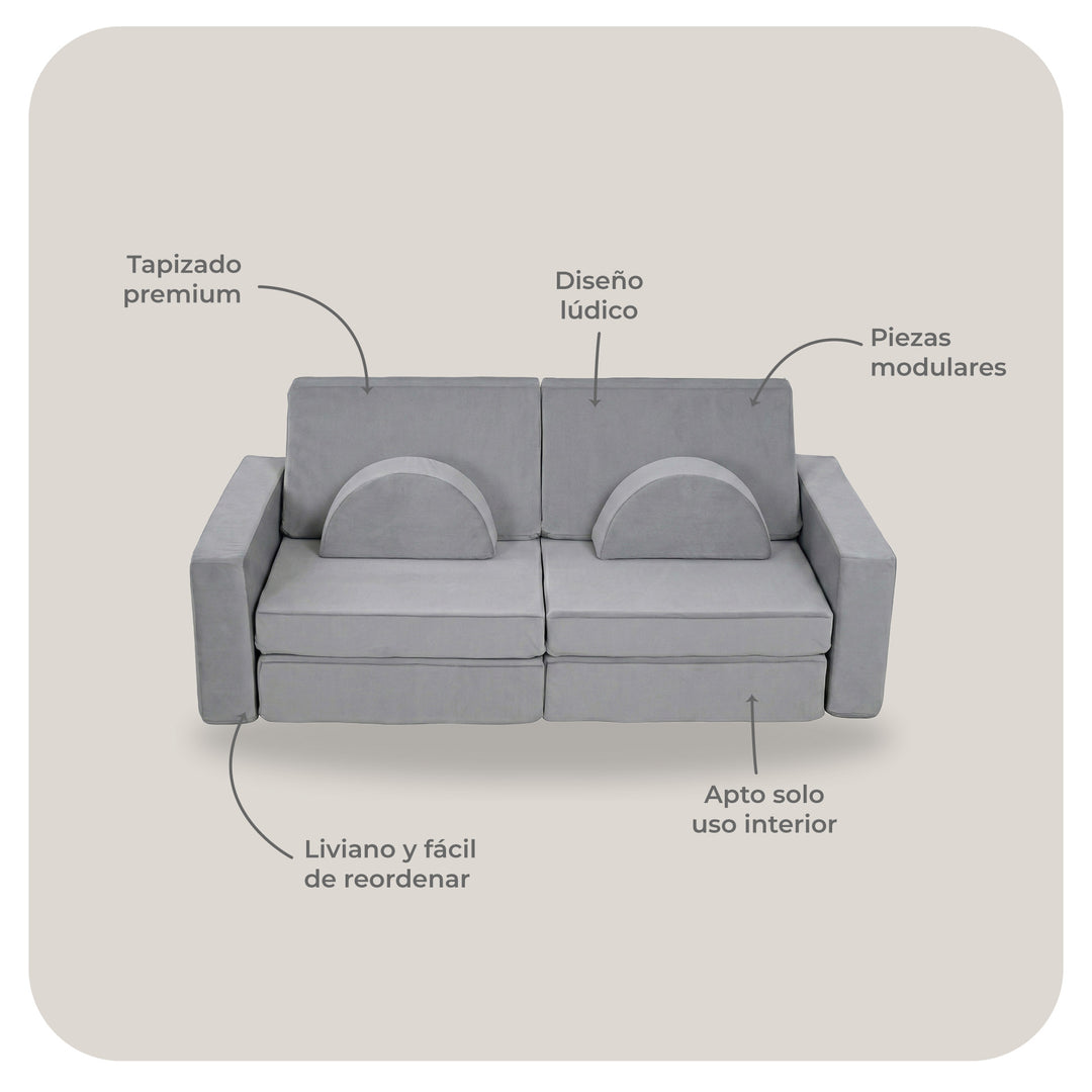Sofá Modular Lúdico Para Niños Alva