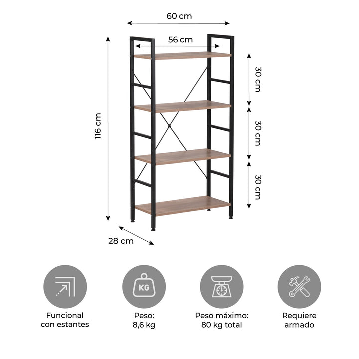 Librero Industrial Book1-N