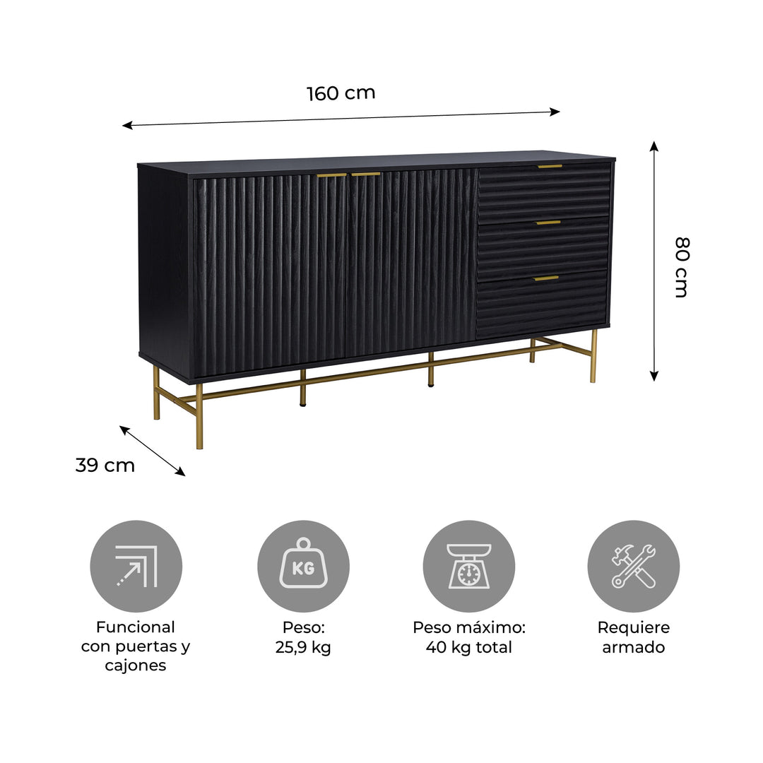 Credenza Bufetera Brooklyn 160 cm
