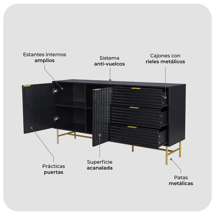 Credenza Bufetera Brooklyn 160 cm