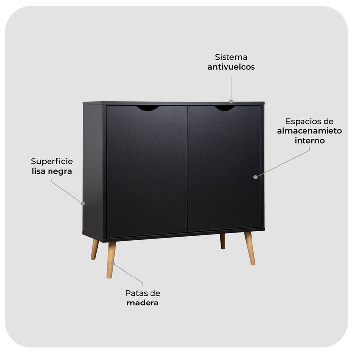 Aparador Bufetera Sidney Black