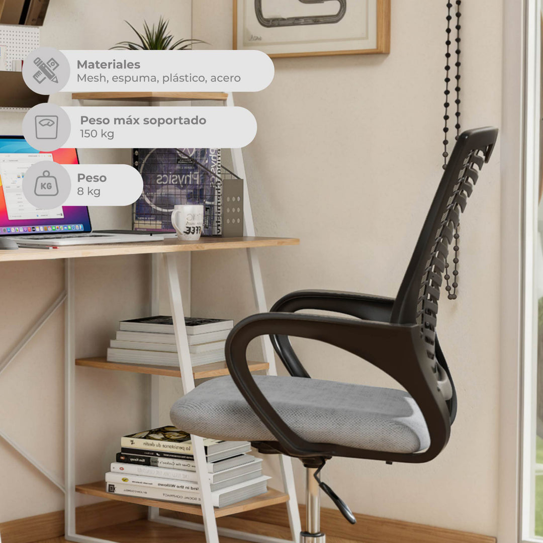 Silla de Oficina Sill-C2G Ergonómica Gris