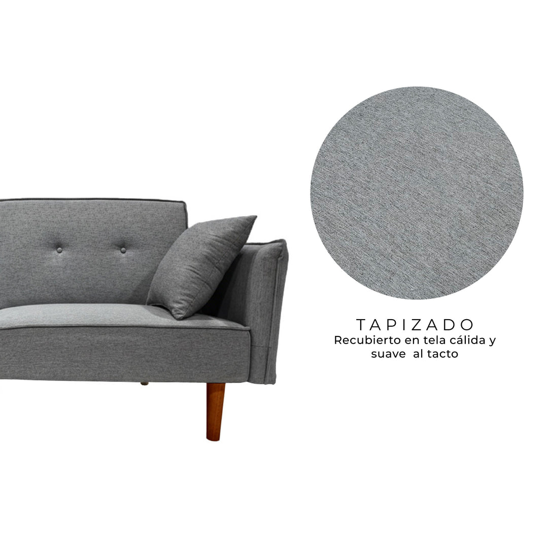 Sofá Cama 2 Plazas Mitah Gris