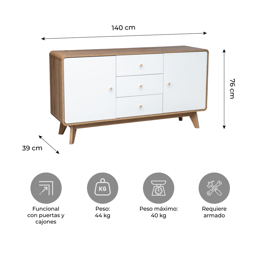 Credenza Bufetera Nórdica Odda