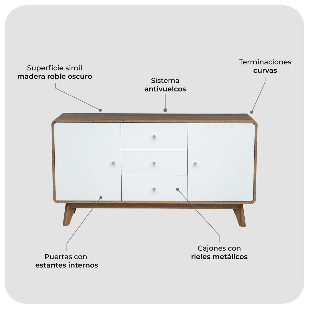 Credenza Bufetera Nórdica Odda