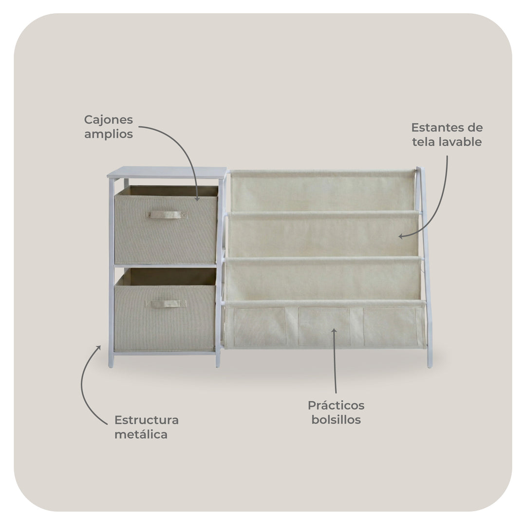 Librero Organizador Para Niños Runo