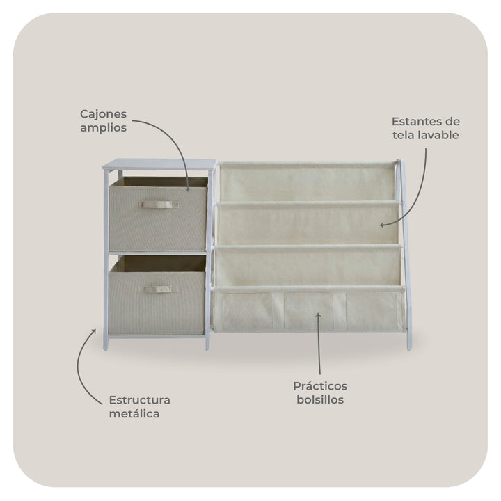 Librero Organizador Para Niños Runo