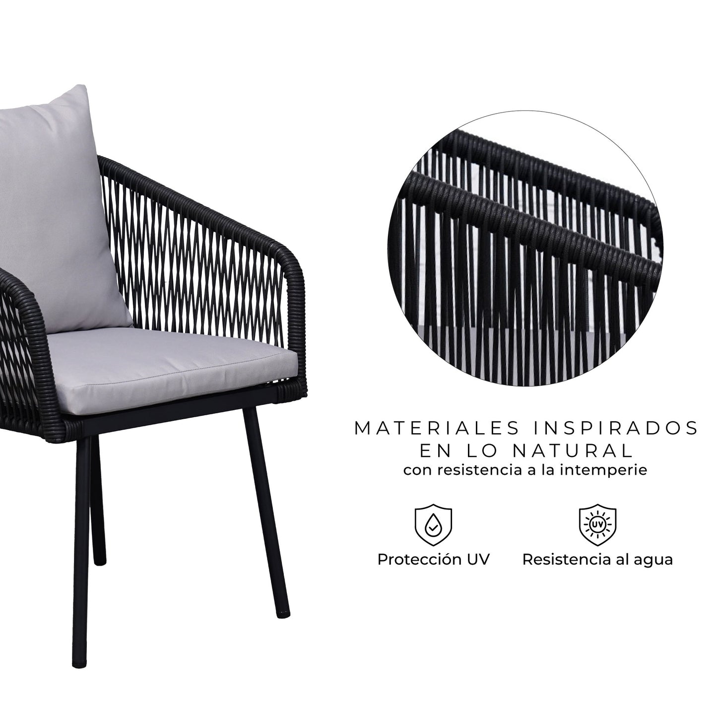 Set de Exterior Samui 6 Sillas + Mesa