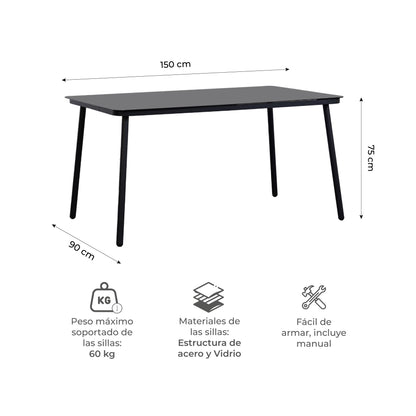 Set de Exterior Samui 6 Sillas + Mesa