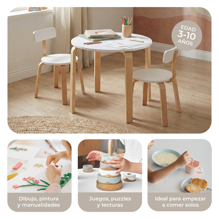 Juego de Mesa y Sillas Para Niños Sitte