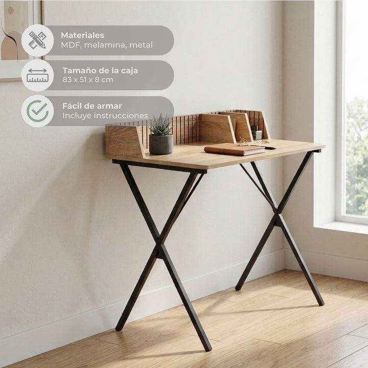Escritorio Industrial con Organizador