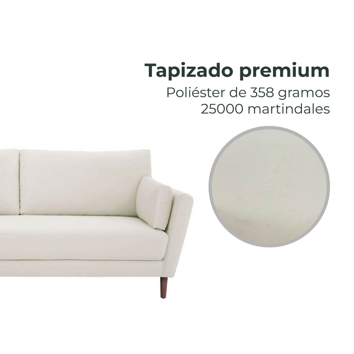 Sofá de 3 Plazas Malaga Hueso