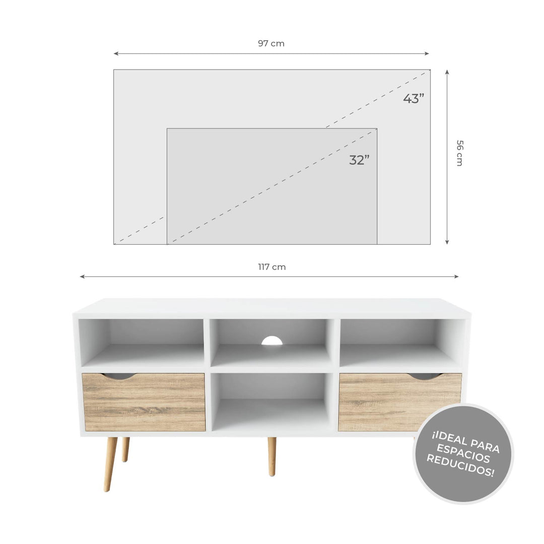 Mueble de TV Nórdico Bolonia
