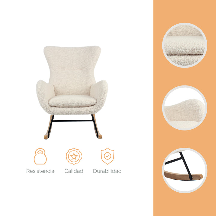 Silla Mecedora Tavia Beige