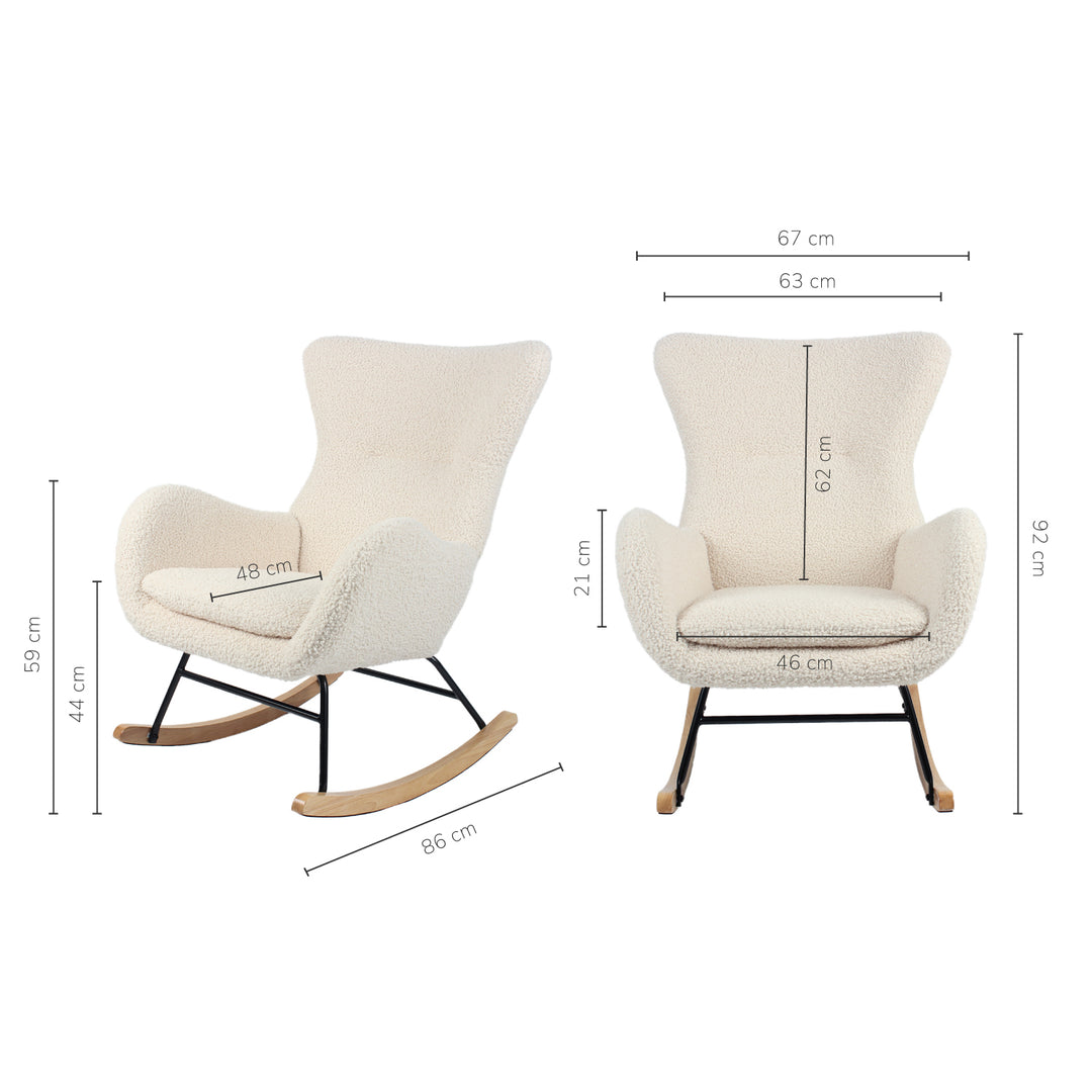 Silla Mecedora Tavia Beige