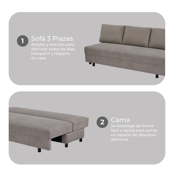 Sofá Cama 3 Plazas Valenti