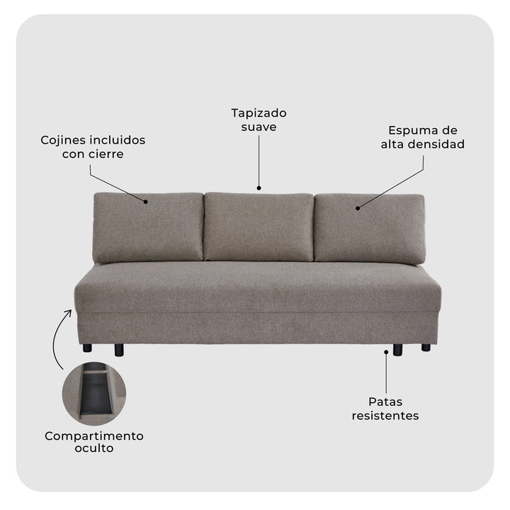 Sofá Cama 3 Plazas Valenti