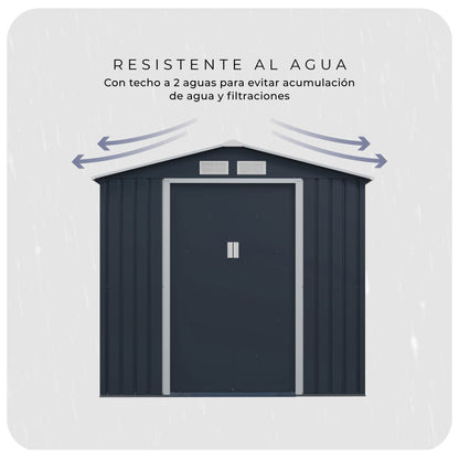 Cobertizo de Almacenamiento Para Exterior 213x127x195