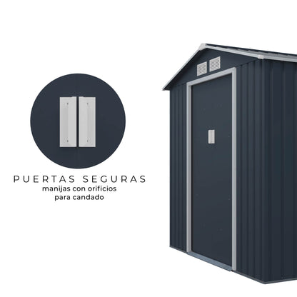 Cobertizo de Almacenamiento Para Exterior 213x127x195
