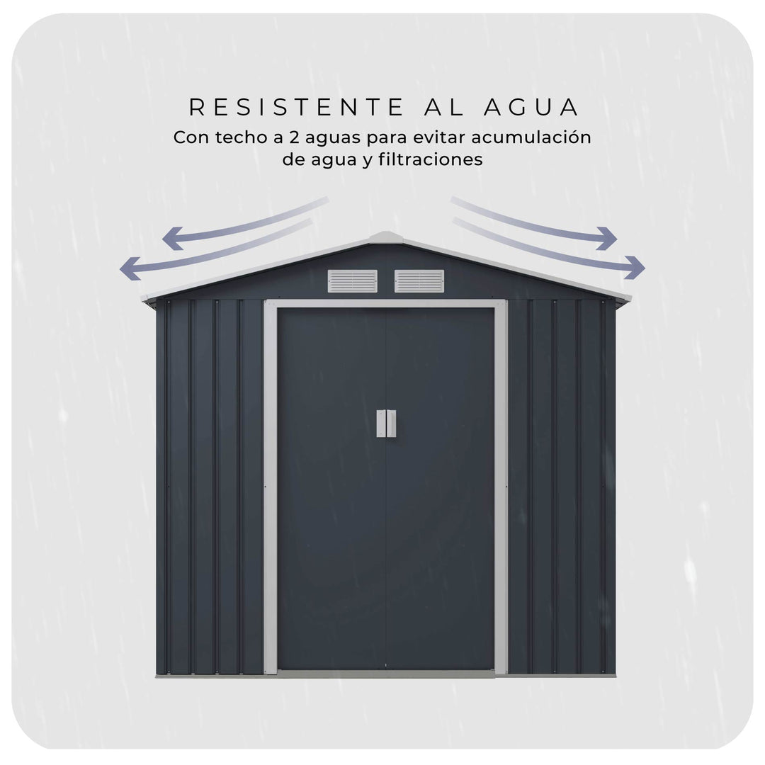 Cobertizo de Almacenamiento Para Exterior 213x191x195